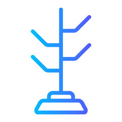 coat rack gradient icon