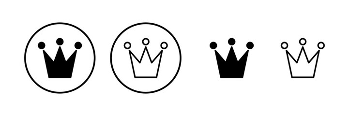 Crown icon vector illustration. crown sign and symbol