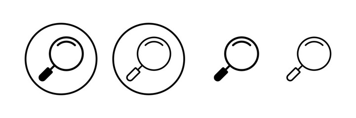Search icon vector illustration. search magnifying glass sign and symbol