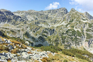 Summer landscape of Rila Mountain near Orlovets peak, Bulgaria