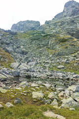 Summer landscape of Rila Mountain near Orlovets peak, Bulgaria