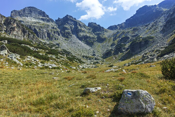 Summer landscape of Rila Mountain near Orlovets peak, Bulgaria