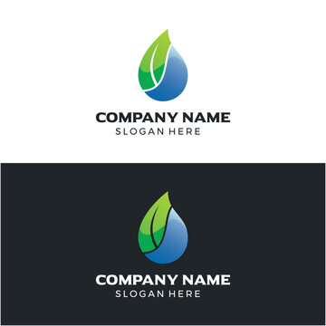 abstract green company logo