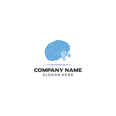 brain character logo design
