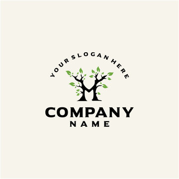 M tree logo design