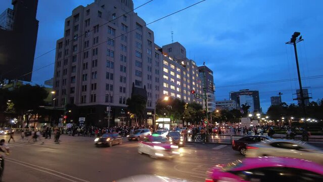 Hyperlapse del Palacio de Bellas Artes en el centro de la Ciudad de Mexico