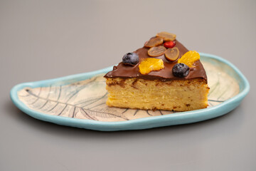 a piece of cheesecake with fruit