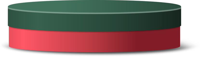 3D Merry Christmas with podium exhibit displays award ceremony