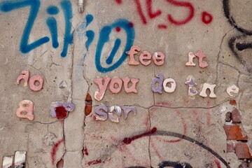 graffiti on the wall