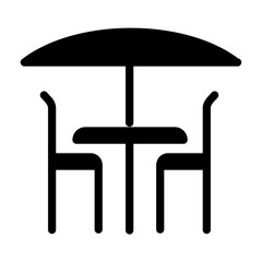 chair and table icon
