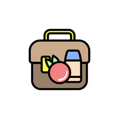 lunch box icon vector design templates