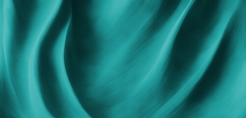 An abstract green, turquoise background featuring flowing, fluid shapes and a vibrant, playful color scheme. Perfect for adding a touch of energy and excitement to any project. Generative AI