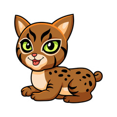 Cute pixie bob cat cartoon