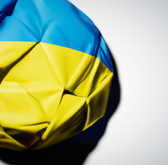 Ukrainian Flag Deflated Soccer Ball 