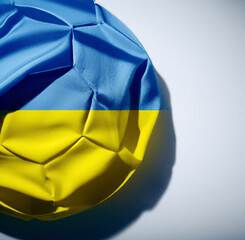 Ukrainian Flag Deflated Soccer Ball 