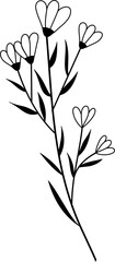 Flower Line Art