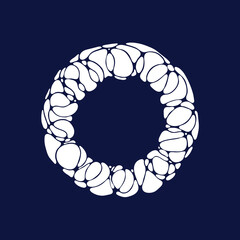 Abstract circle frame. Vector illustration. EPS 10