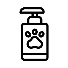 pet shampoo line icon illustration vector graphic