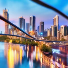 Obraz premium Foreign Cityscape That Inspires Wanderlust k realistic highly detailed