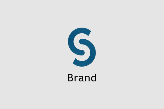 Letter s logo company, abstract business logo design