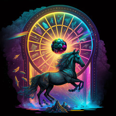 Casino Spirit Animals, leaping from the Roulette Wheel for good fortune and lucky wins