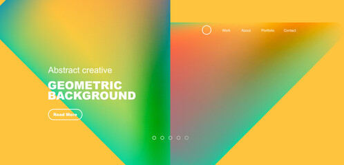 Fluid triangles minimal abstract background. Techno or business concept, pattern for wallpaper, banner, background, landing page