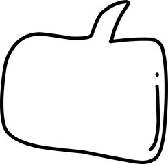 Cartoon Speech Bubbles and Thought illustration