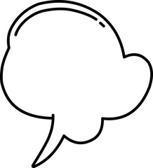 Cartoon Speech Bubbles and Thought illustration