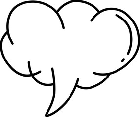 Cartoon Speech Bubbles and Thought illustration