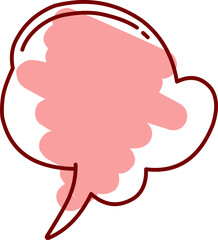 comic speech bubbles element. Cloud cartoon vector illustration