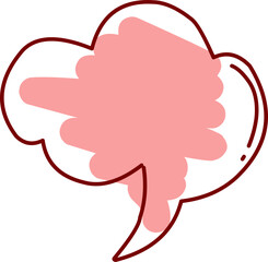 comic speech bubbles element. Cloud cartoon vector illustration