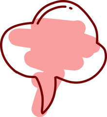comic speech bubbles element. Cloud cartoon vector illustration
