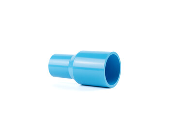 Straight joints that are small and large, the material is blue plastic PVC.