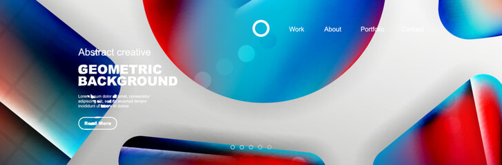 Abstract background for your landing page design. Web page for website or mobile app wallpaper