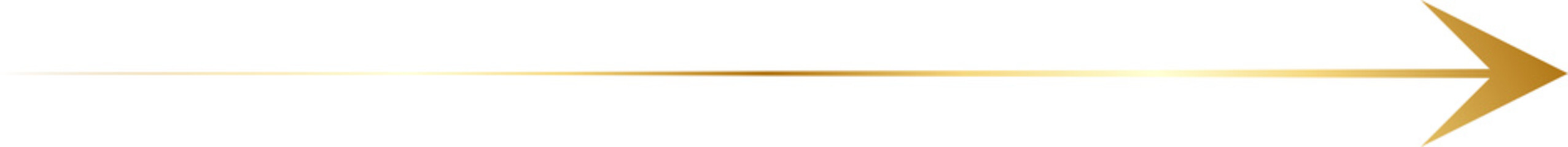 Thin Gold Arrow Design Element