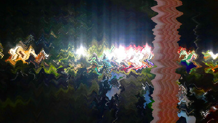 Abstract background with wave filter, there is white light in it, there is also a hint of yellow and green.