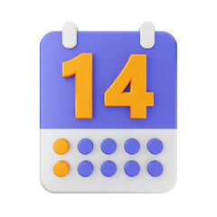 calendar icon illustration 3d render