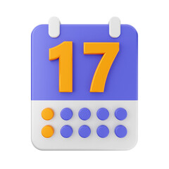 calendar icon illustration 3d render