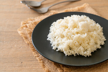 cooked rice on plate