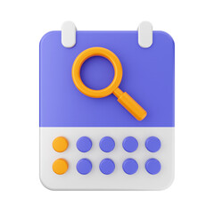 calendar icon illustration 3d render