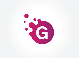 G Letter Design Vector with Dots. eps 10.
