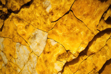 Background texture of yellow stone. Generative AI