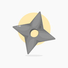 shuriken icon cartoon style illustration