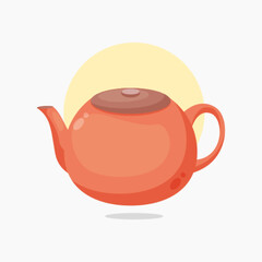teapot icon cartoon style illustration