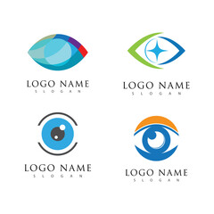 Branding Identity Corporate Eye Care vector logo design