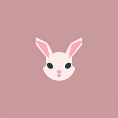 Obraz premium Icon of Baby Animal. Minimalist Isotype Design. 2D Flat Simplified Style. Copyspace for TEXT