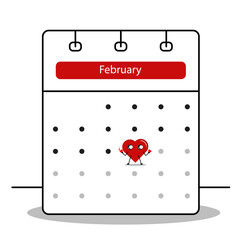 Valentines day. Love. February 14, Calendar icon. Valentine's day. Love calender. Loves