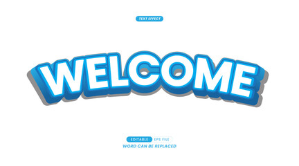Welcome 3D Text Effect. easy to use and edit