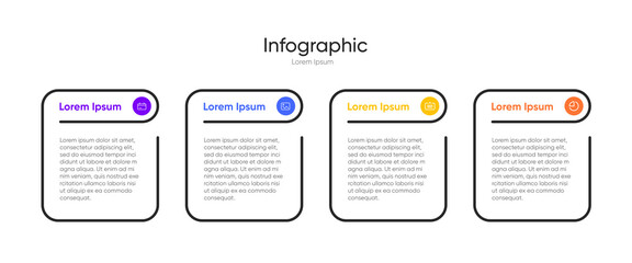 Creative modern business infographic template with information and charts 