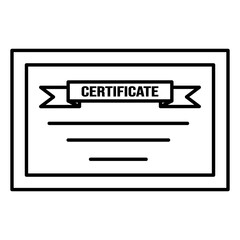 Certificate icon design clipart vector isolated illustration